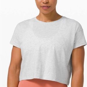 Lululemon Cates T Heathered Core Ultra Light Grey